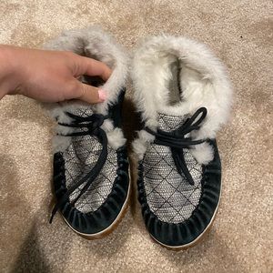 Sorel rubber bottom slipper/slides/boots/Mocs